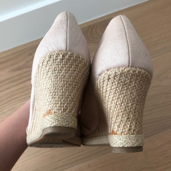 Life stride Rhonda espadrille wedges peep toe shoes size 7.5 heels dusty - Picture 10 of 11